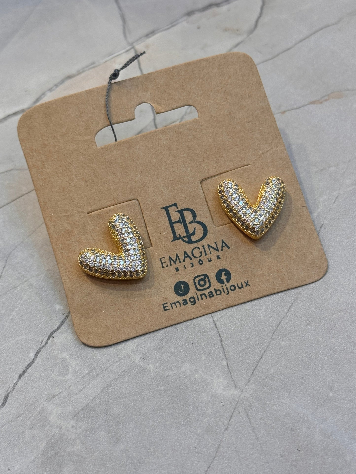 Aretes de corazon