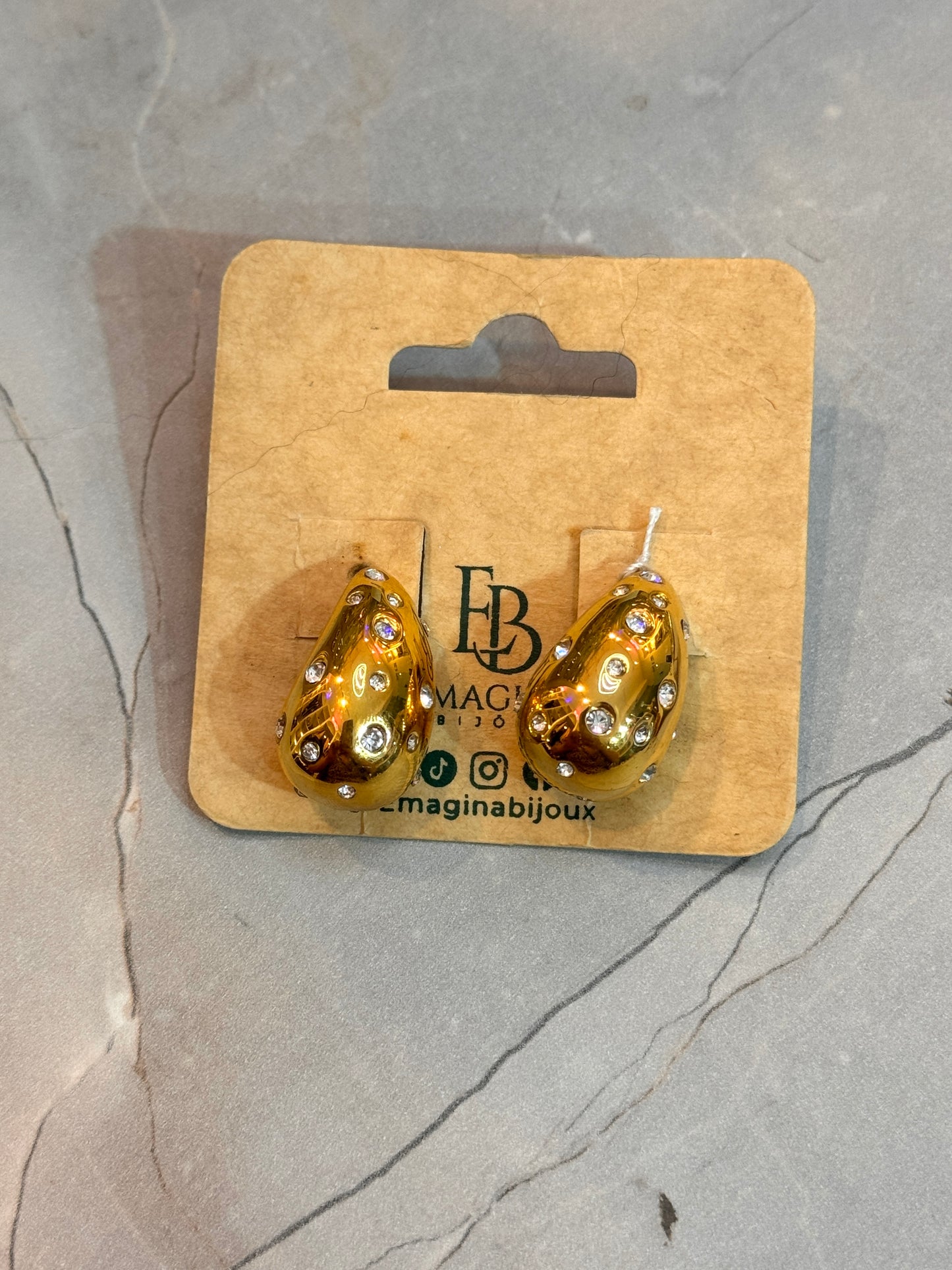 Aretes de Gota estilo Bottega