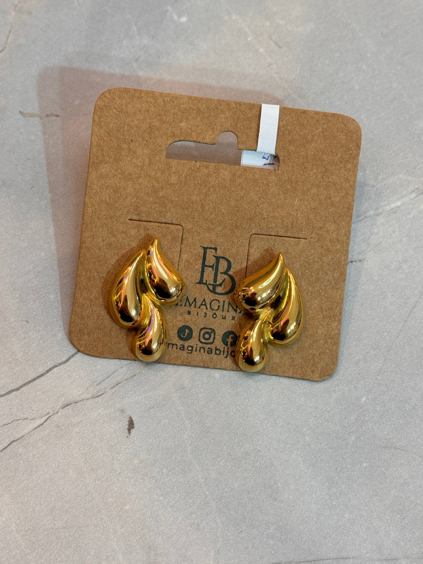 Aretes de Gota estilo Bottega