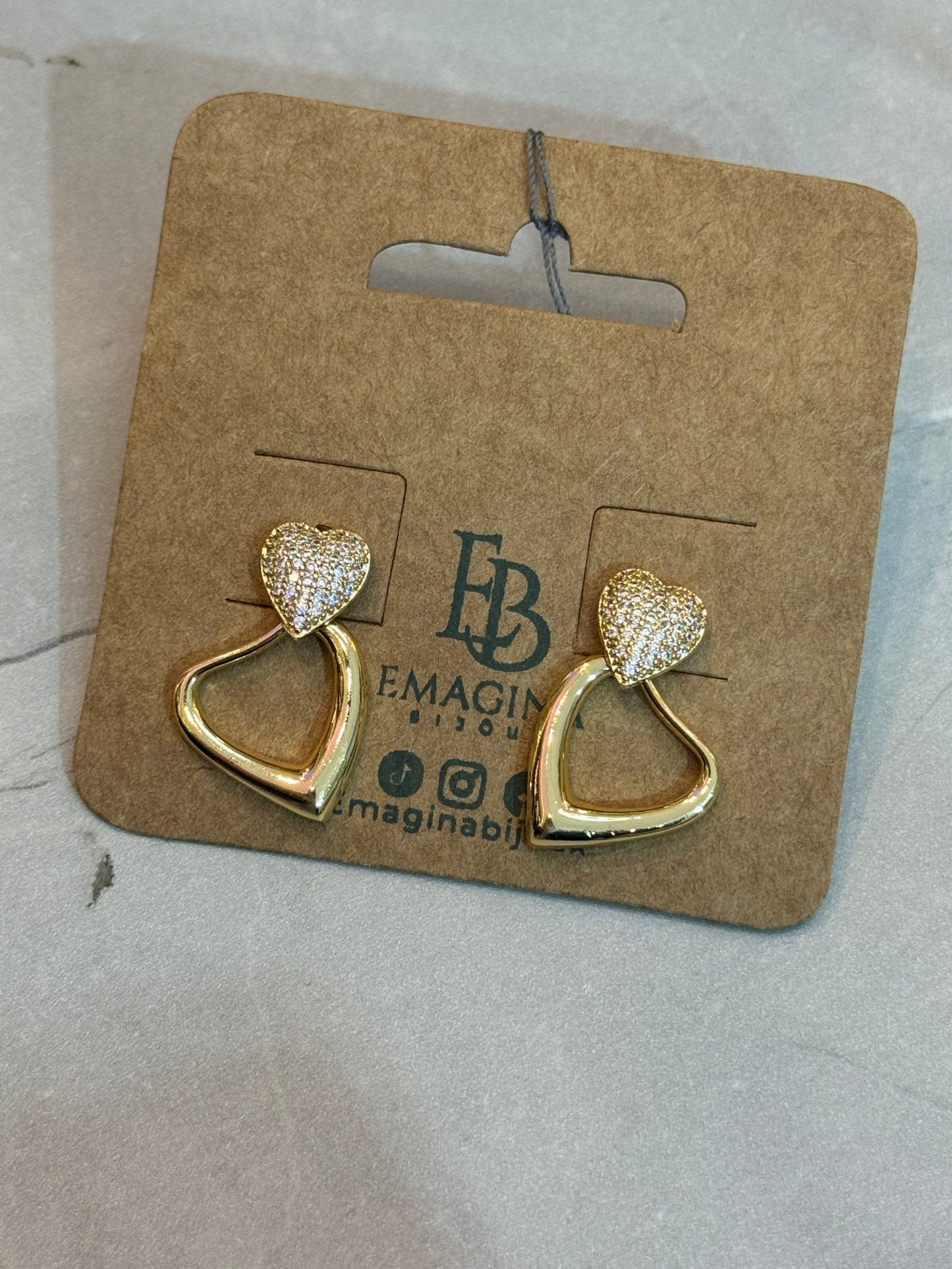 Aretes de corazon