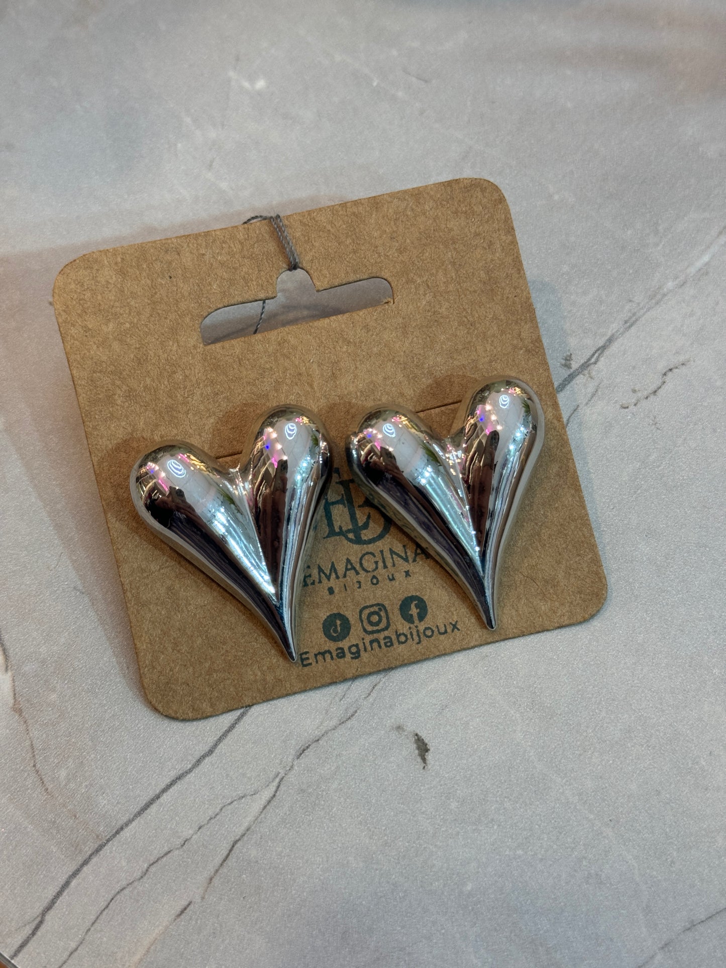 Aretes de corazon